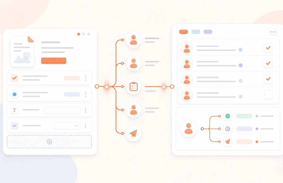 Spacebrain Funnel Builder screen for a connected lead-capture funnel.